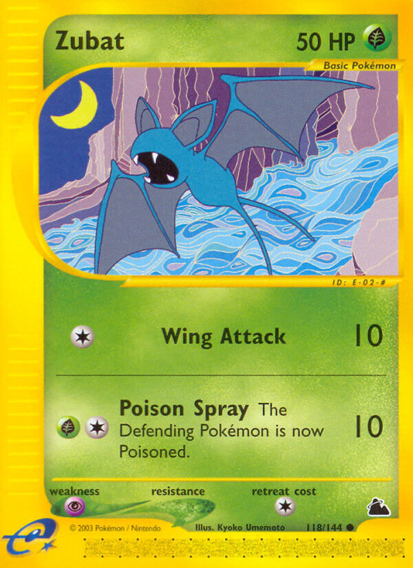 Zubat⁣ - Skyridge⁣ (Common)⁣ [118] English / Near Mint / Normal