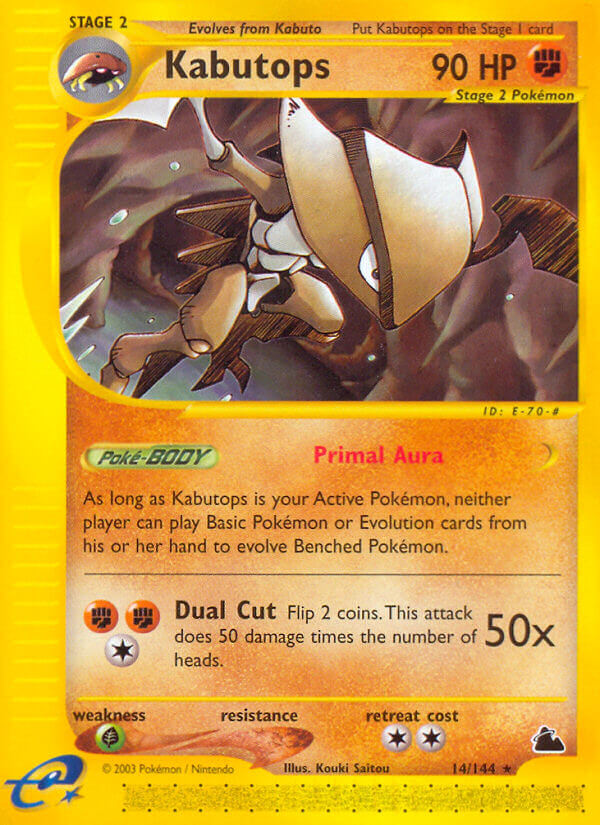 Kabutops⁣ - Skyridge⁣ (Rare)⁣ [14] English / Played / Normal