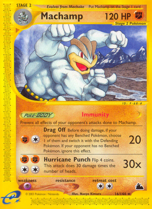 Machamp⁣ - Skyridge⁣ (Rare)⁣ [16] English / Poor / Reverse-Holo Normal