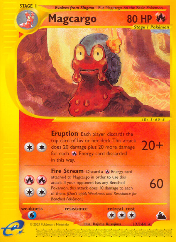 Magcargo⁣ - Skyridge⁣ (Rare)⁣ [17] English / Excellent / Normal
