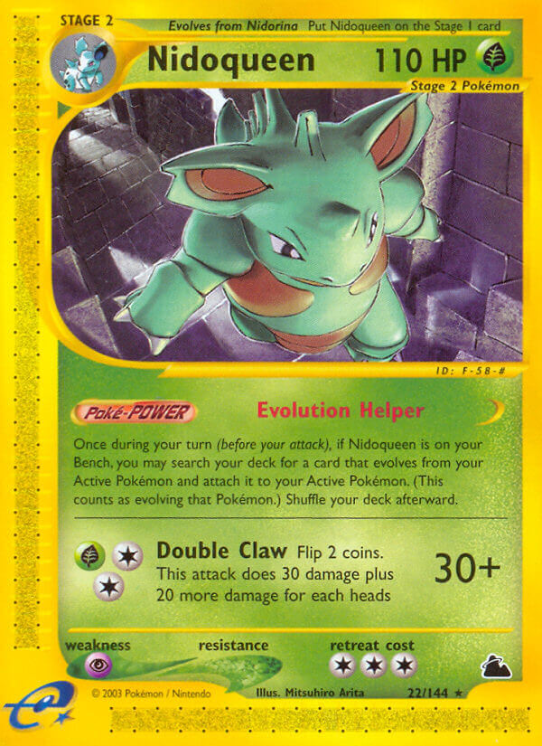 Nidoqueen⁣ - Skyridge⁣ (Rare)⁣ [22] English / Played / Normal