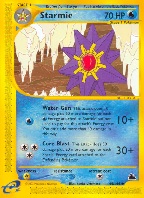Starmie⁣ - Skyridge⁣ (Uncommon)⁣ [44] English / Near Mint / Normal