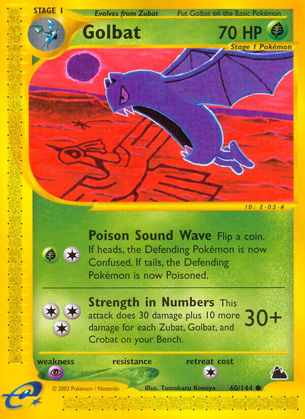Golbat⁣ - Skyridge⁣ (Common)⁣ [60] English / Near Mint / Normal