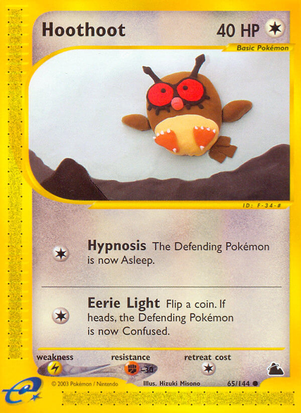 Hoothoot⁣ - Skyridge⁣ (Common)⁣ [65] English / Poor / Normal