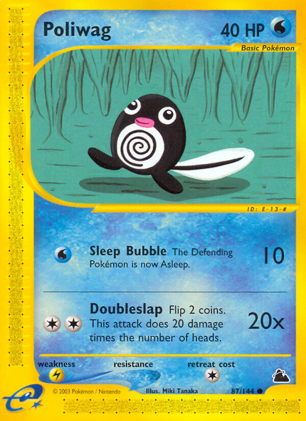 Poliwag⁣ - Skyridge⁣ (Common)⁣ [87] English / Light Played / Normal