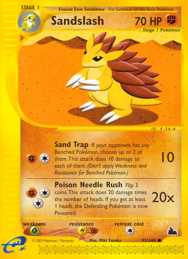 Sandslash⁣ - Skyridge⁣ (Common)⁣ [93] English / Good / Normal
