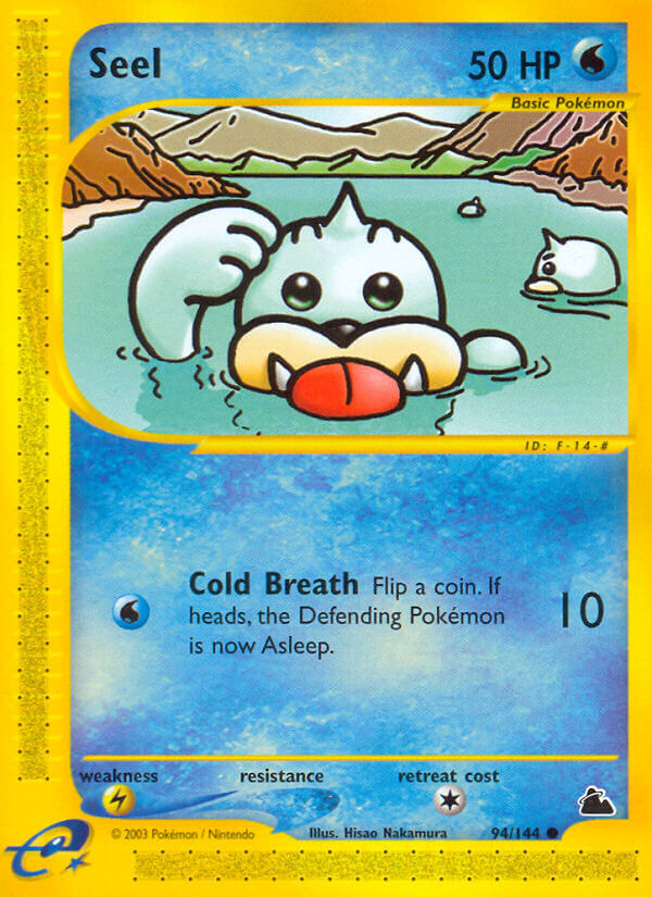Seel⁣ - Skyridge⁣ (Common)⁣ [94] English / Excellent / Reverse-Holo Normal