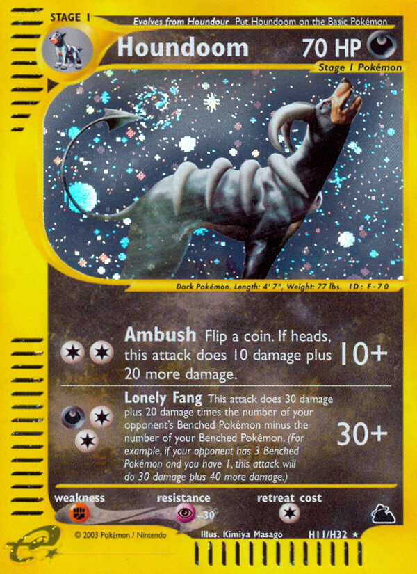 Houndoom⁣ - Skyridge⁣ (Holo Rare)⁣ [H11] English / Excellent / Normal