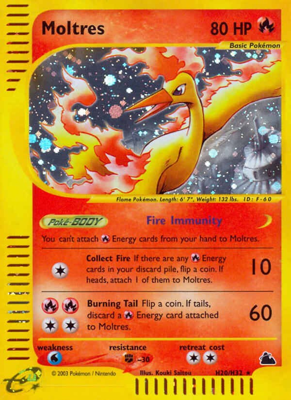 Moltres⁣ - Skyridge⁣ (Holo Rare)⁣ [H20] English / Poor / Normal