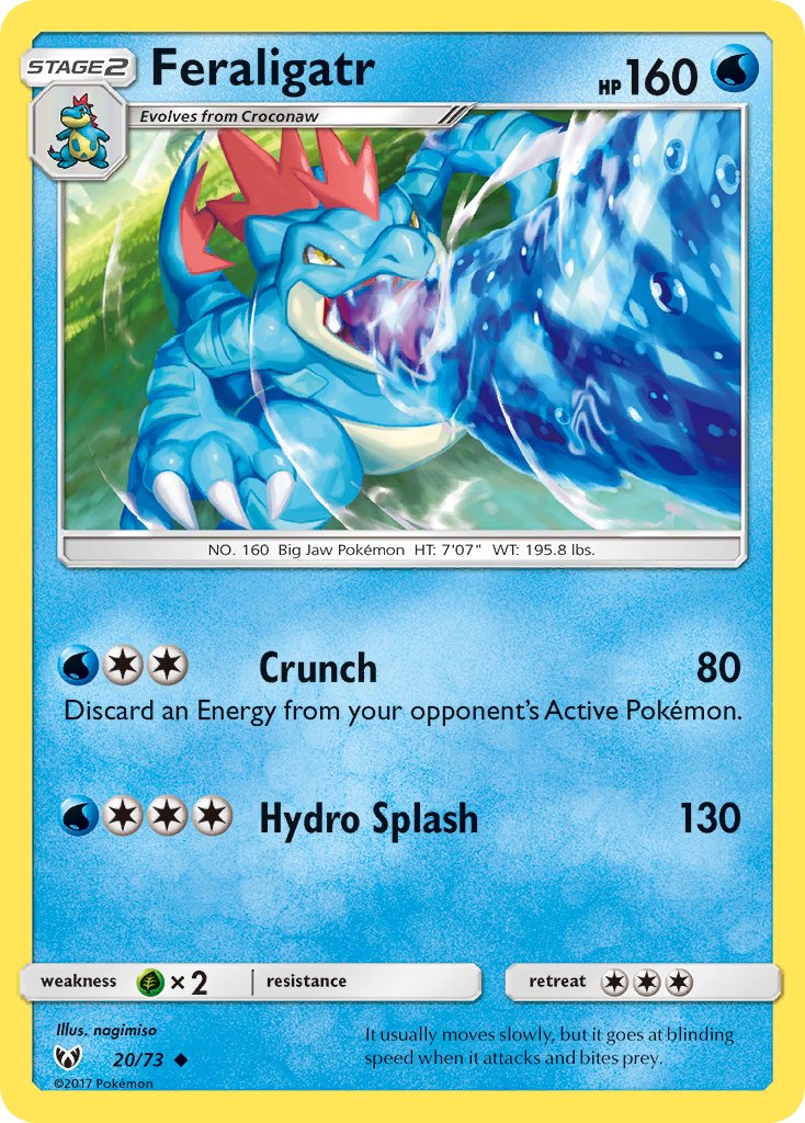 Feraligatr - Shining Legends (Uncommon) [SLG-20] English / Near Mint / Normal