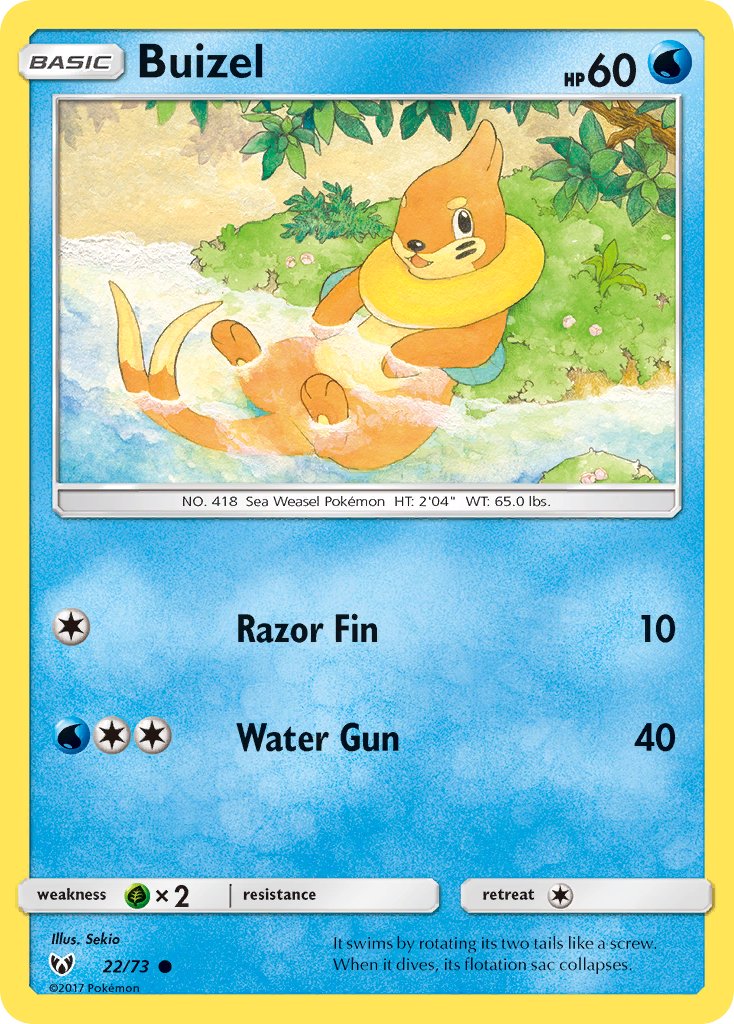 Buizel - Shining Legends (Common) [SLG-22] English / Near Mint / Normal