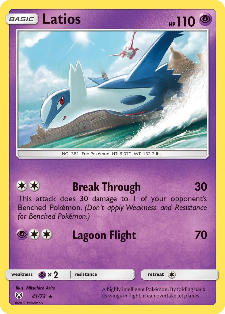 Latios - Shining Legends (Holo Rare) [SLG-41] English / Near Mint / Normal