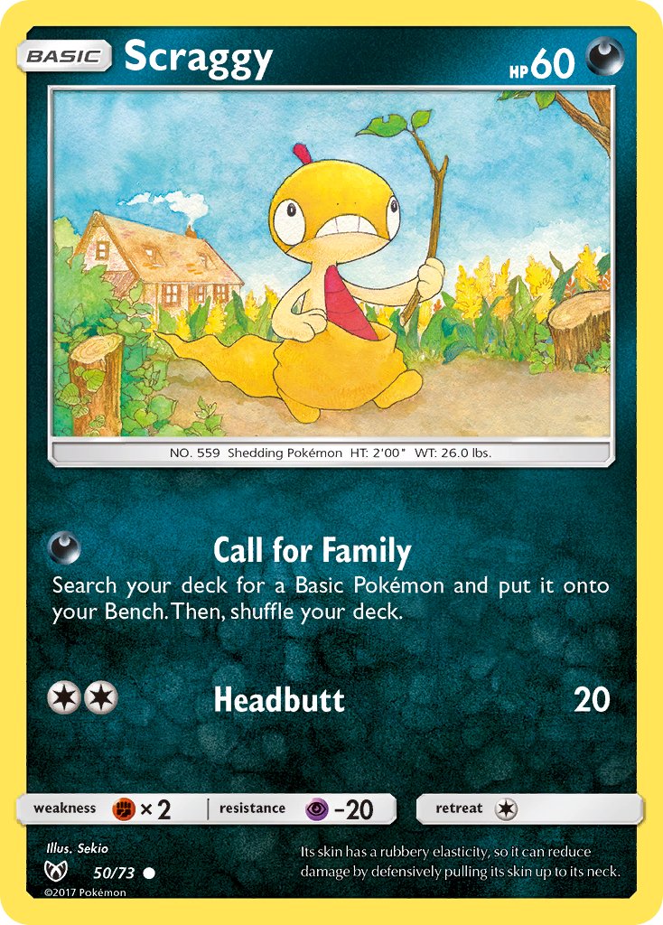 Scraggy - Shining Legends (Common) [SLG-50] English / Near Mint / Normal