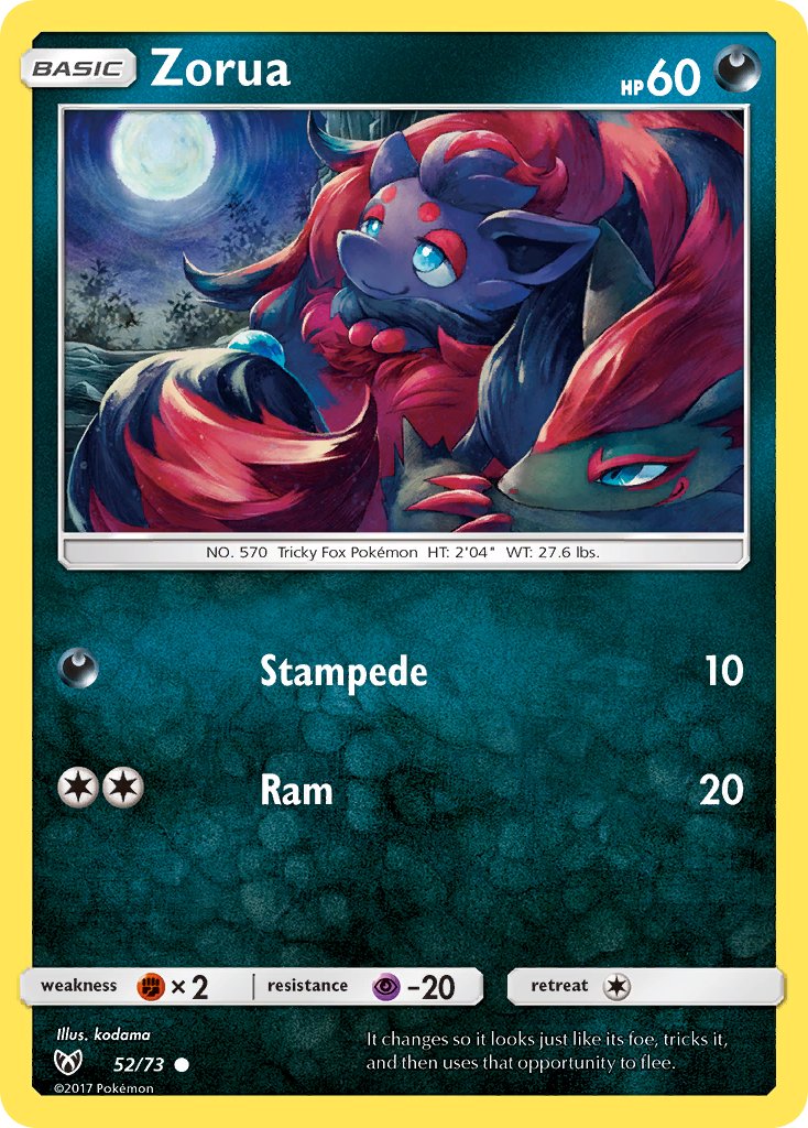 Zorua - Shining Legends (Common) [SLG-52] English / Near Mint / Normal
