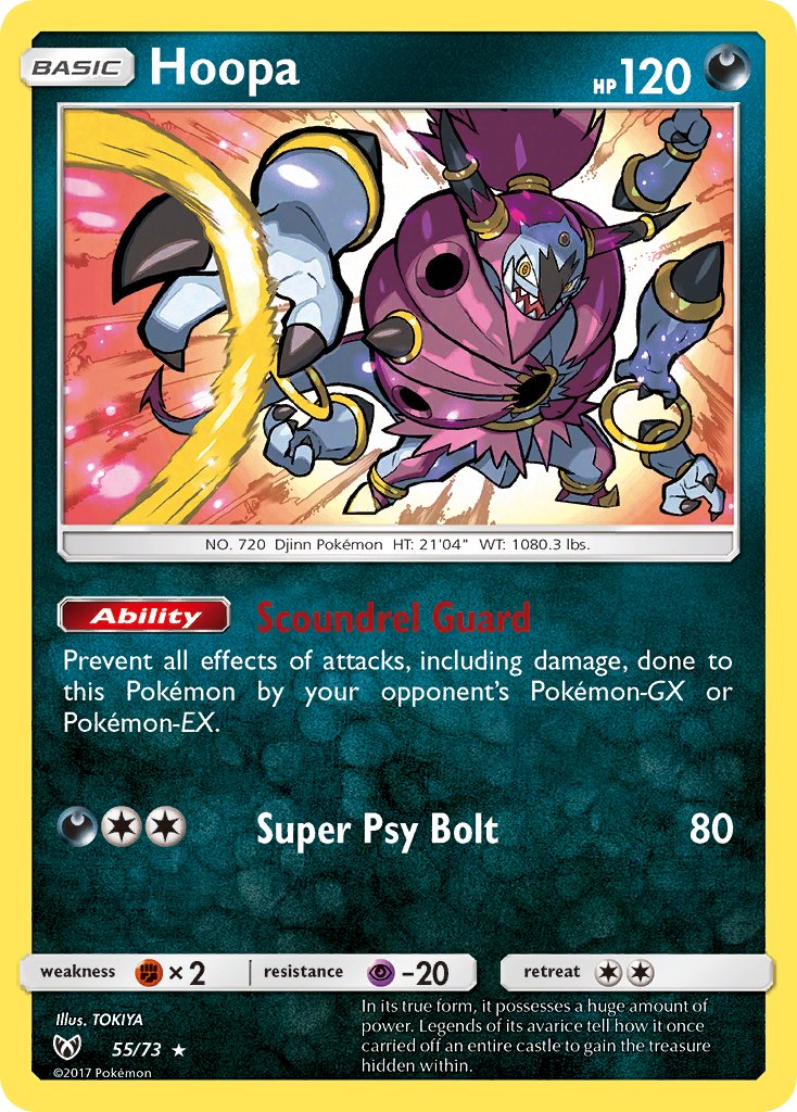 Hoopa - Shining Legends (Holo Rare) [SLG-55] English / Near Mint / Normal