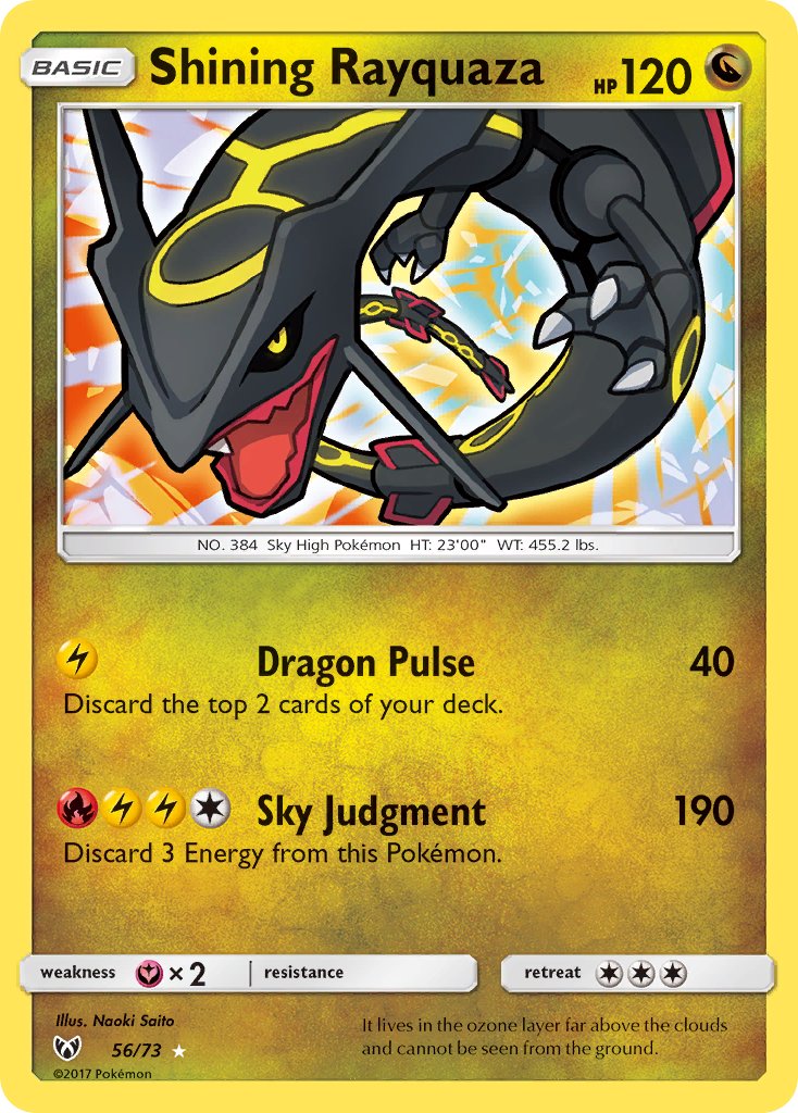 Shining Rayquaza - Shining Legends (Ultra Rare) [SLG-56] English / Near Mint / Normal