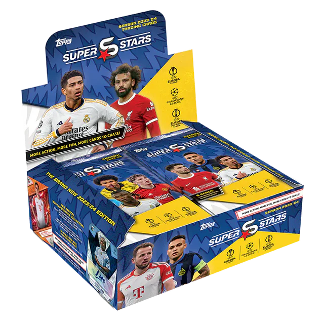 Topps Fodboldkort UCC Superstars 2023/24 Booster Box Kortspil