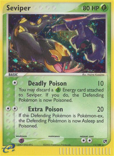 Seviper⁣ - EX Sandstorm⁣ (Holo Rare)⁣ [11] English / Near Mint / Reverse-Holo Normal