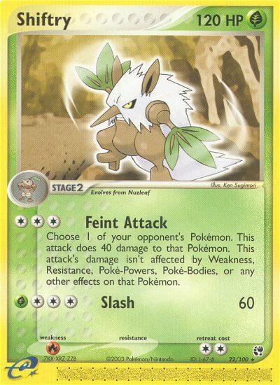 Shiftry⁣ - EX Sandstorm⁣ (Rare)⁣ [22] English / Light Played / Normal