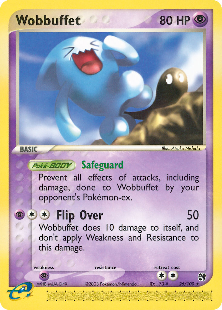 Wobbuffet⁣ - EX Sandstorm⁣ (Rare)⁣ [26] English / Near Mint / Reverse-Holo Normal
