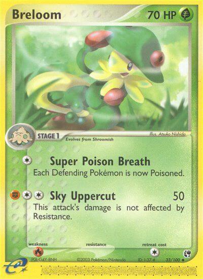 Breloom⁣ - EX Sandstorm⁣ (Uncommon)⁣ [33] English / Light Played / Reverse-Holo Normal