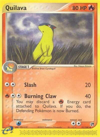 Quilava⁣ - EX Sandstorm⁣ (Uncommon)⁣ [51] English / Good / Reverse-Holo Normal