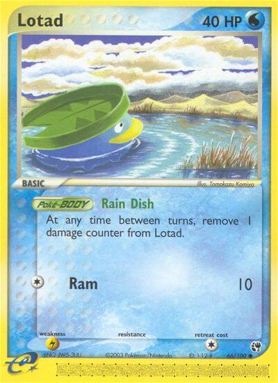 Lotad (Rain Dish)⁣ - EX Sandstorm⁣ (Common)⁣ [66] English / Near Mint / Normal