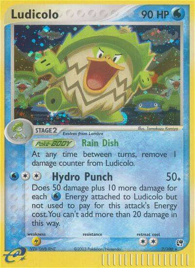 Ludicolo⁣ - EX Sandstorm⁣ (Holo Rare)⁣ [7] English / Light Played / Normal