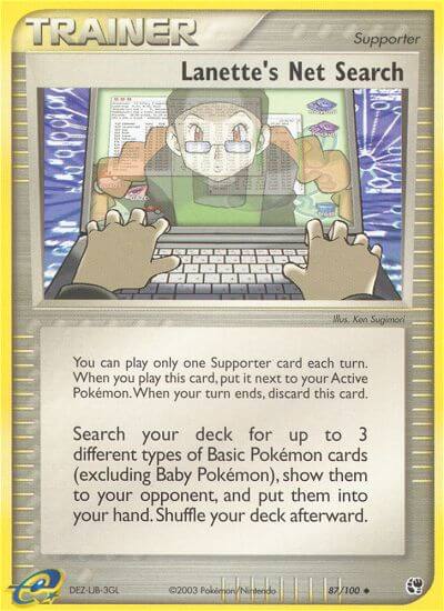 Lanette's Net Search⁣ - EX Sandstorm⁣ (Uncommon)⁣ [87] English / Near Mint / Normal
