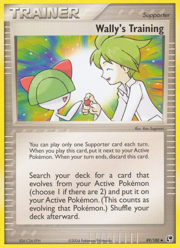Wally's Training⁣ - EX Sandstorm⁣ (Uncommon)⁣ [89] English / Excellent / Reverse-Holo Normal
