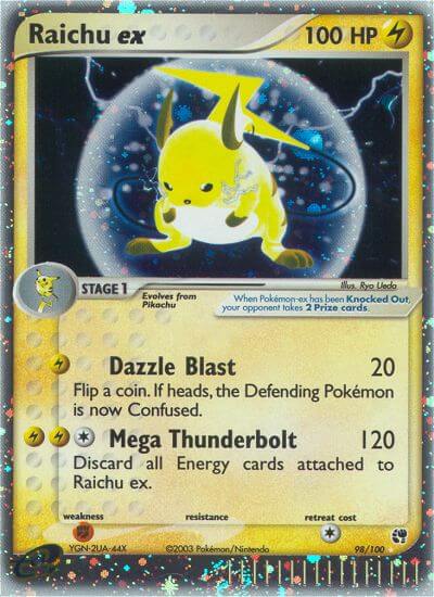Raichu ex⁣ - EX Sandstorm⁣ (Ultra Rare)⁣ [98] English / Played / Normal