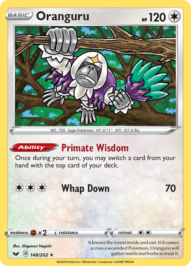 Oranguru⁣ - Sword & Shield⁣ (Holo Rare)⁣ [148] English / Near Mint / Normal