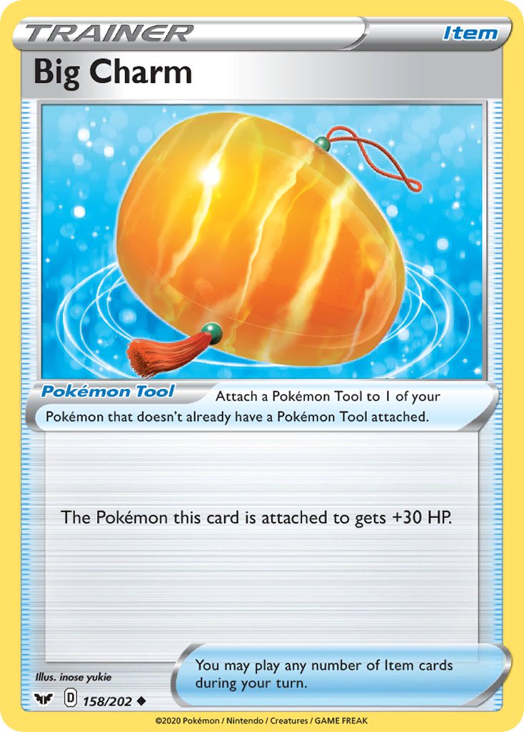 Big Charm⁣ - Sword & Shield⁣ (Uncommon)⁣ [158] English / Near Mint / Normal