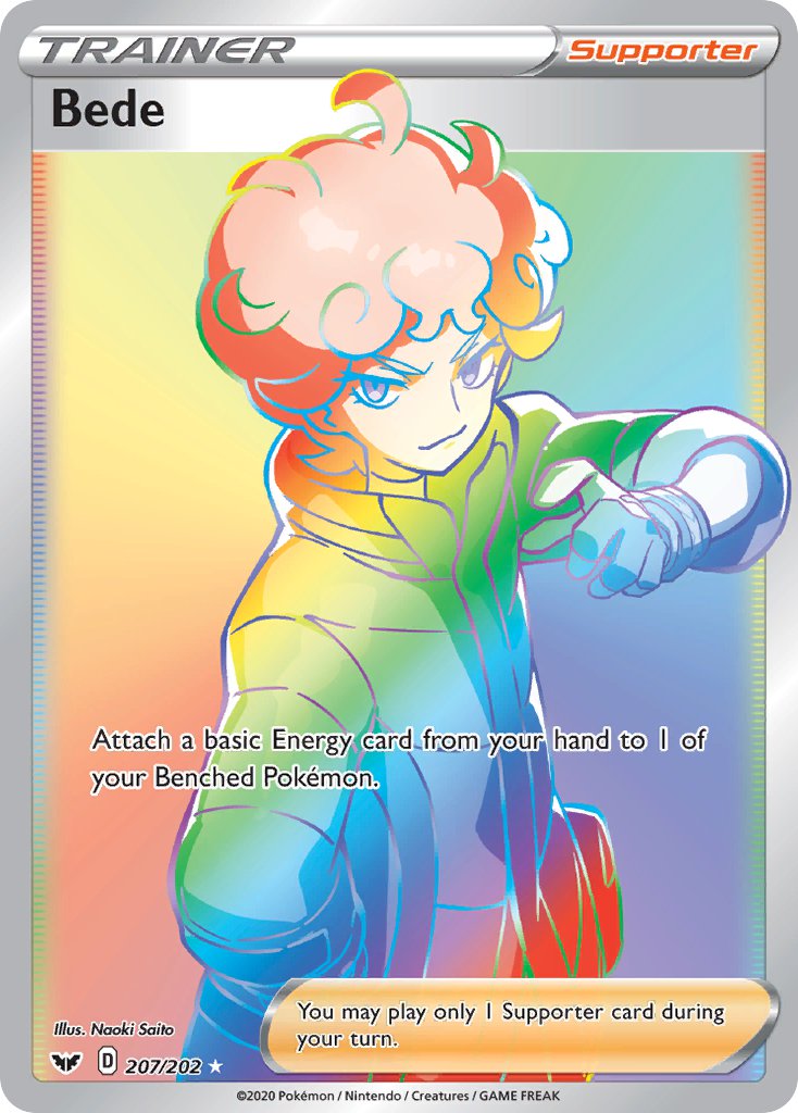 Bede⁣ - Sword & Shield⁣ (Secret Rare)⁣ [207] English / Near Mint / Normal