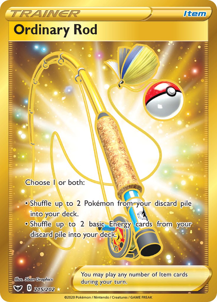 Ordinary Rod⁣ - Sword & Shield⁣ (Secret Rare)⁣ [215] English / Near Mint / Normal