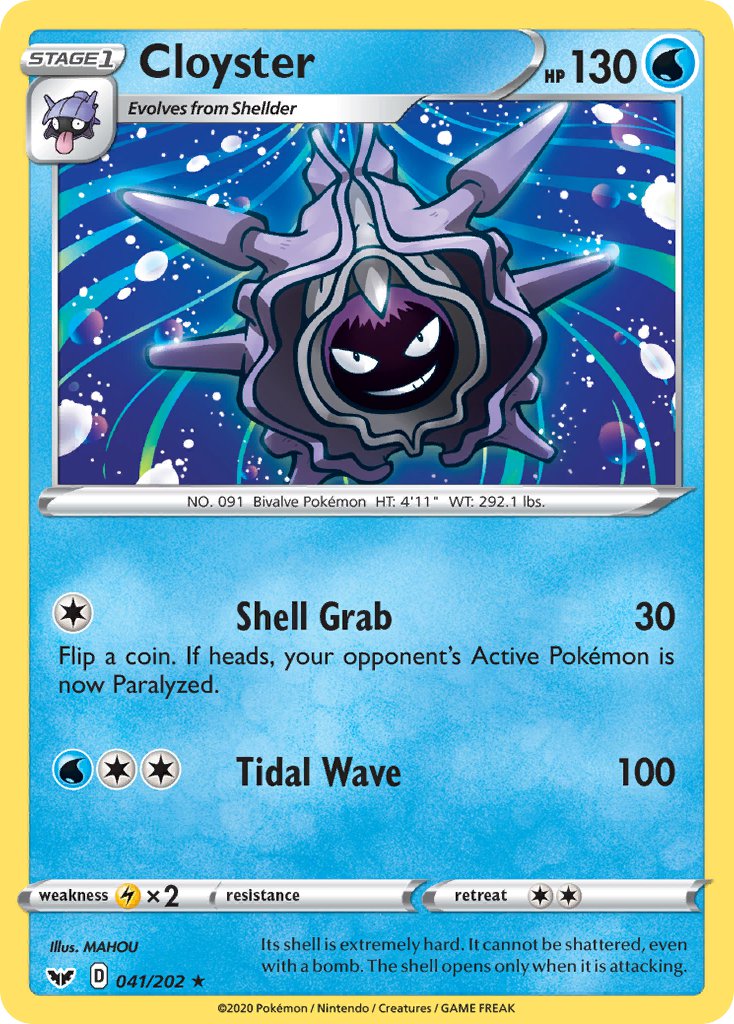 Cloyster⁣ - Sword & Shield⁣ (Rare)⁣ [41]