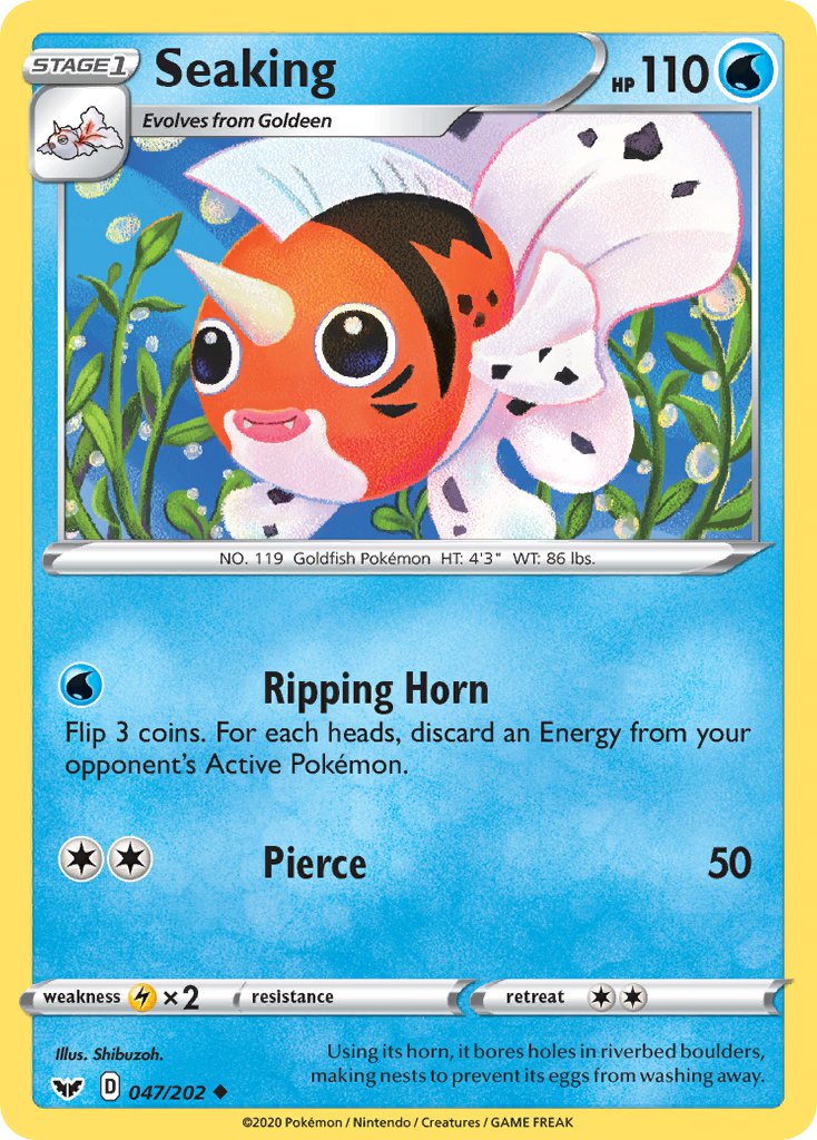 Seaking⁣ - Sword & Shield⁣ (Uncommon)⁣ [47] English / Near Mint / Normal