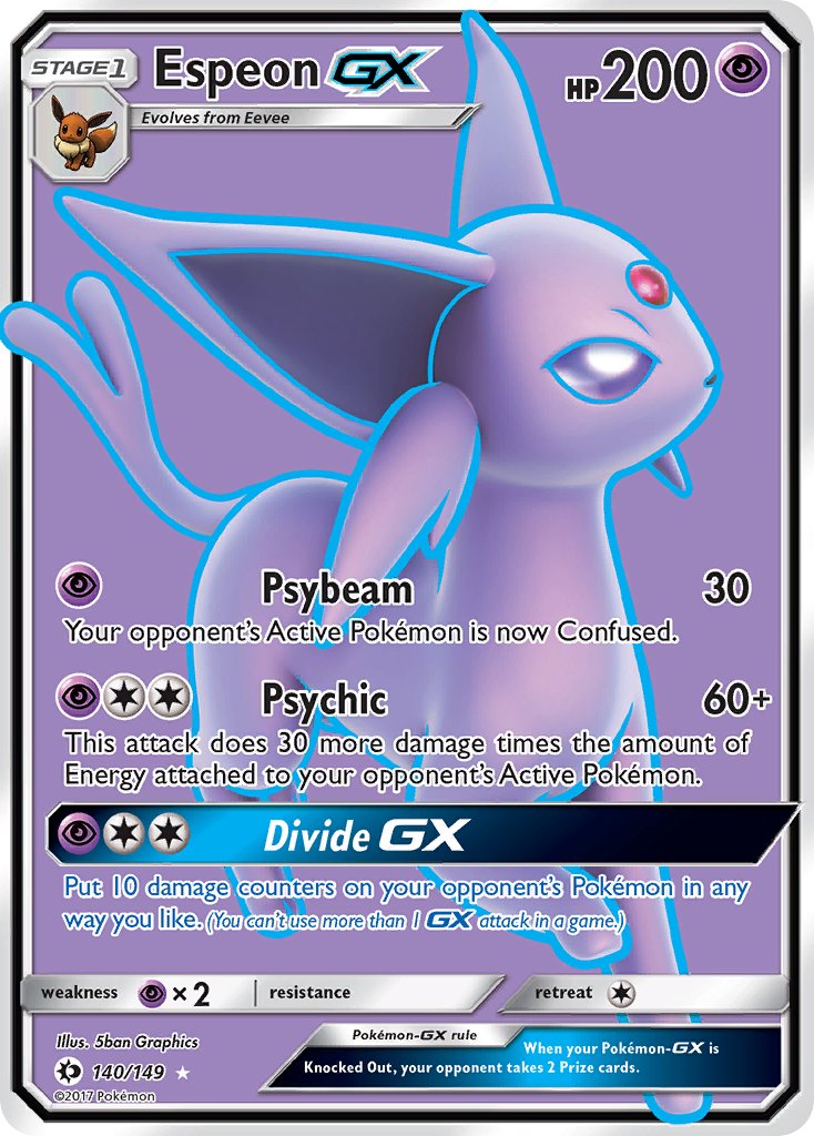 Espeon GX - Sun & Moon (Ultra Rare) [SUM-140] English / Near Mint / Normal