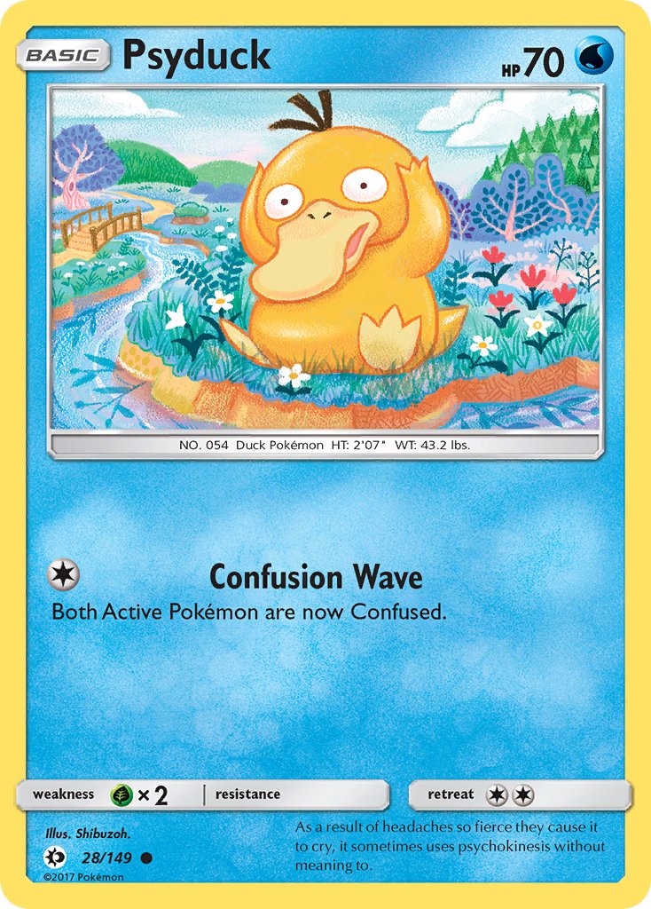 Psyduck - Sun & Moon (Common) [SUM-28] English / Near Mint / Normal