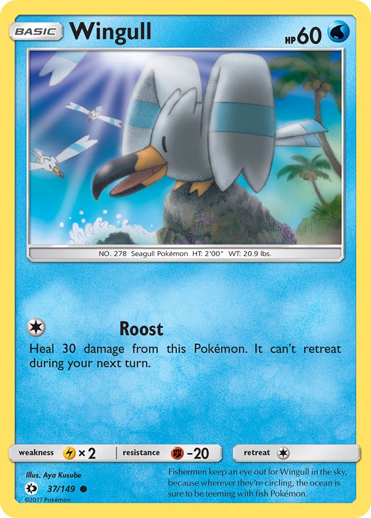 Wingull - Sun & Moon (Common) [SUM-37] English / Near Mint / Normal