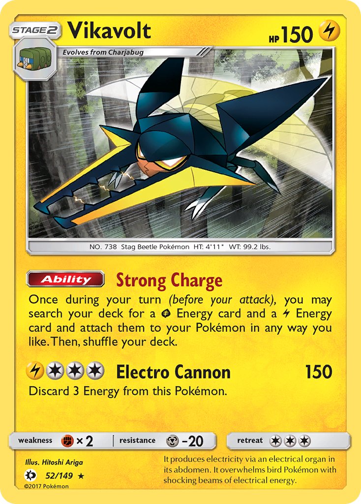 Vikavolt - Sun & Moon (Holo Rare) [SUM-52] English / Near Mint / Normal