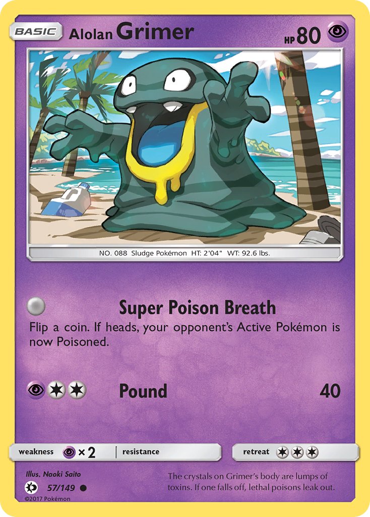 Alolan Grimer - Sun & Moon (Common) [SUM-57] English / Near Mint / Normal