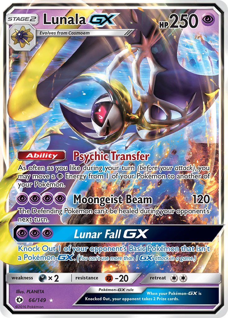 Lunala GX - Sun & Moon (Ultra Rare) [SUM-66] English / Near Mint / Normal