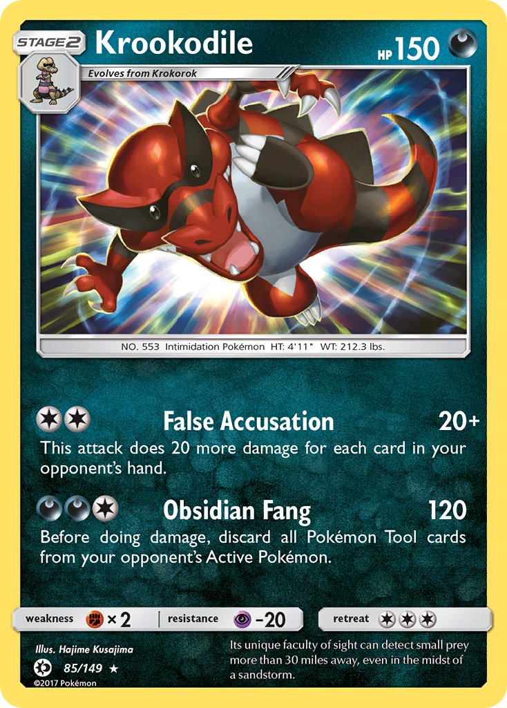 Krookodile - Sun & Moon (Holo Rare) [SUM-85] English / Near Mint / Normal