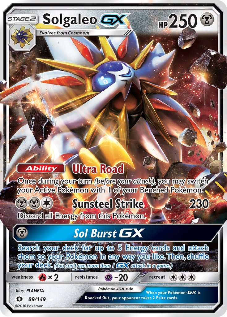 Solgaleo GX - Sun & Moon (Ultra Rare) [SUM-89] English / Near Mint / Normal