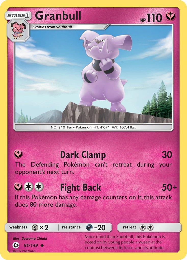 Granbull - Sun & Moon (Uncommon) [SUM-91] English / Near Mint / Normal