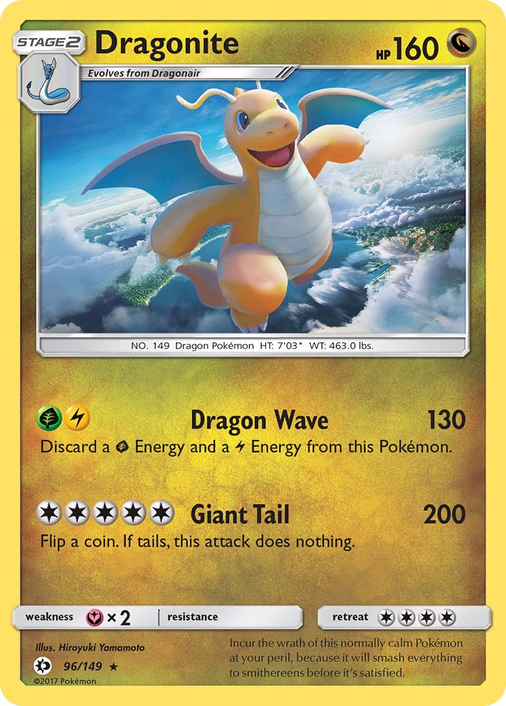 Dragonite - Sun & Moon (Holo Rare) [SUM-96] English / Near Mint / Normal