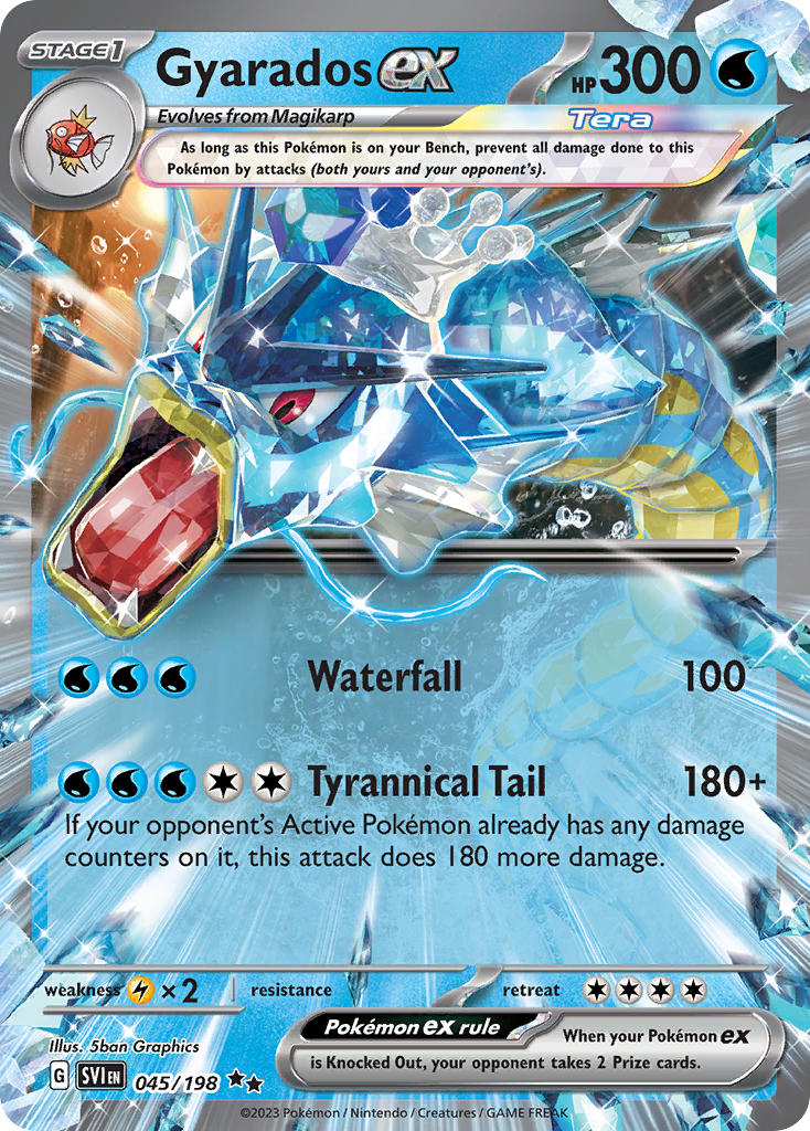 Gyarados ex⁣ - Scarlet & Violet⁣ (Double Rare)⁣ [045] English / Near Mint / Normal