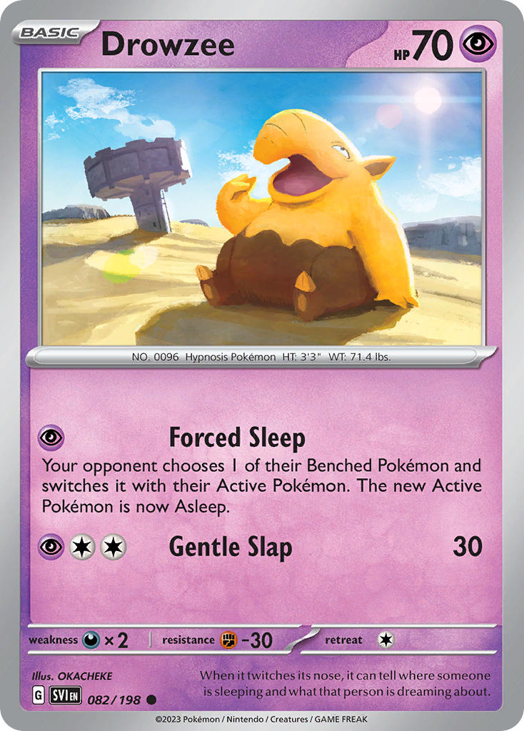 Drowzee⁣ - Scarlet & Violet⁣ (Common)⁣ [082] English / Near Mint / Normal