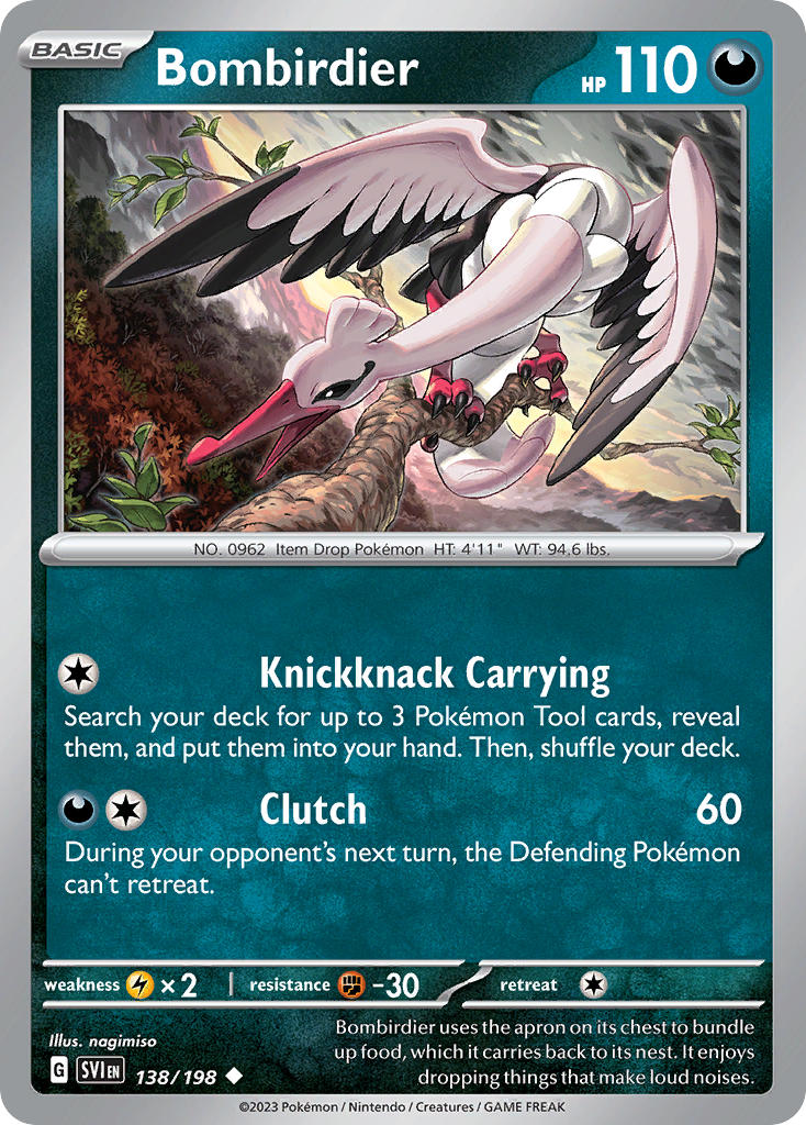 Bombirdier⁣ - Scarlet & Violet⁣ (Uncommon)⁣ [138] English / Near Mint / Normal